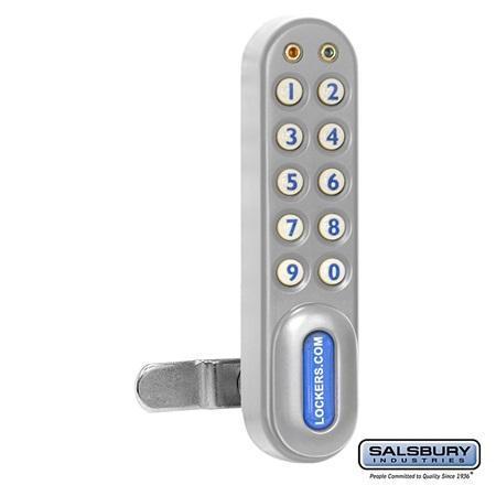 Salsbury Electronic Lock For Designer Wood Locker Door - Silver