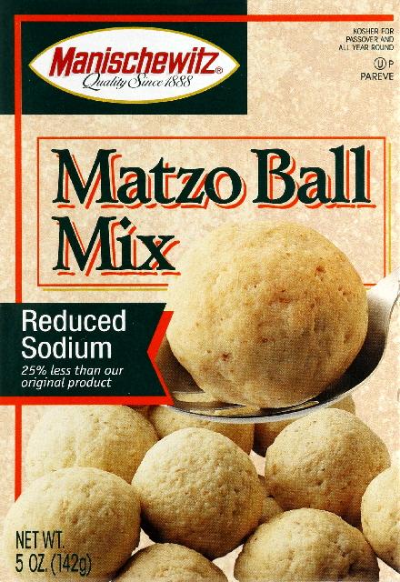 MANISCHEWITZ MIX MATZO BALL LSALT-5 OZ -Pack of 12