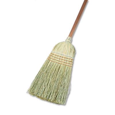 Warehouse Broom, Yucca/Corn Fiber Bristles, 42'' Wood Handle, Natural