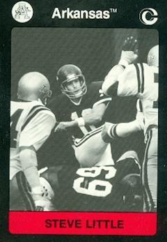 Steve Little Football Card (Arkansas) 1991 Collegiate Collection No.26