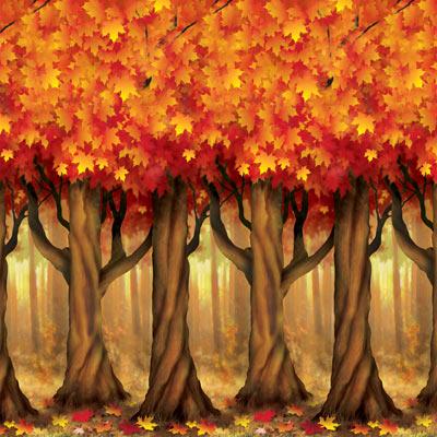 Fall Trees Backdrop, Pack Of 6