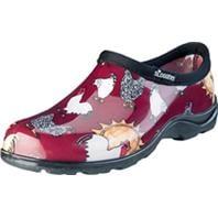 078130 Sluggers Womens Waterproof Comfort Shoe - Chicken Red - Size 6