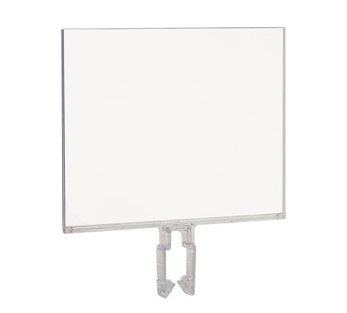 Polycarbonate Sign Holder With All-Purpose Clamp - Pack of 24