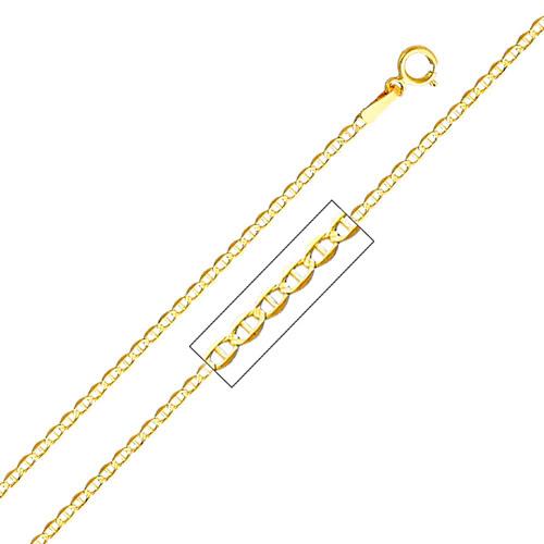 Jewelry 14k Yellow Gold 1.4-mm Mariner Chain Necklace (22 inch) - Yellow Gold - 22 inch