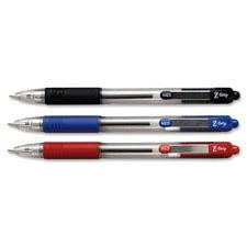 Z-Grip Retractable Ballpoint Pens - Black - 18 Per Pack