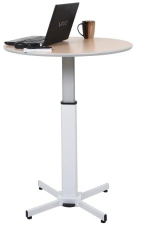 Pneumatic Adjustable Round Pedestal Table - 42 x 31.5 in.