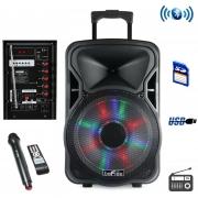 BFS-5800 15 in. Bluetooth Rechargeable Party Speaker with Illuminatiing Light