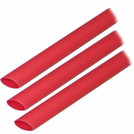 304603 0.375 x 3 in. Adhesive Lined Heat Shrink Tubing, Red - Pack of 3