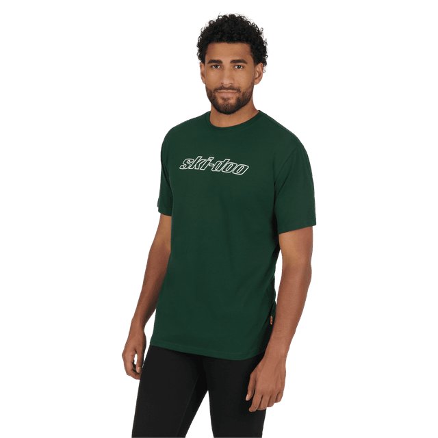 Ski-Doo Men's Signature T-Shirt / 2XL / Green / Snowmobile Gear