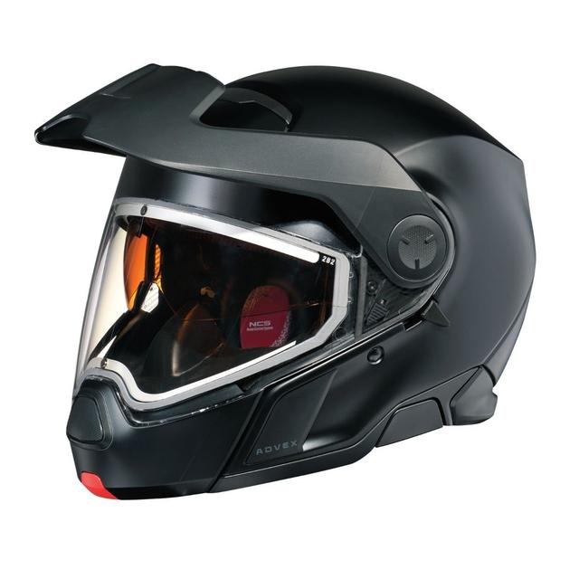 Ski-Doo Advex Sport Heated Helmet with Electric Visor (DOT/ECE) / M / Black / Snowmobile Helmet