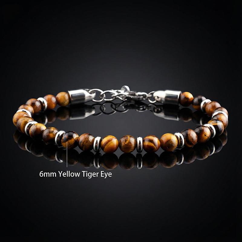 Natural Healing Stone Beads Anxiety Bracelet