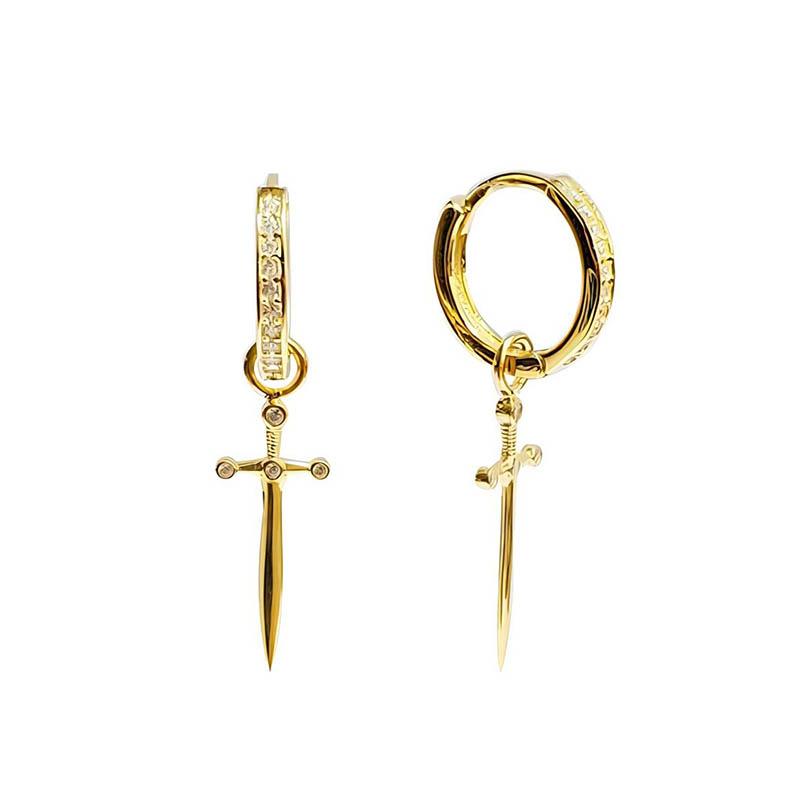 Sterling Silver Dagger Earrings