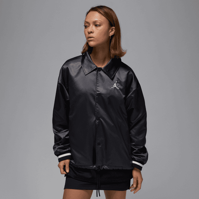 Women's Jordan Coaches Jacket in Black | HJ0087-010