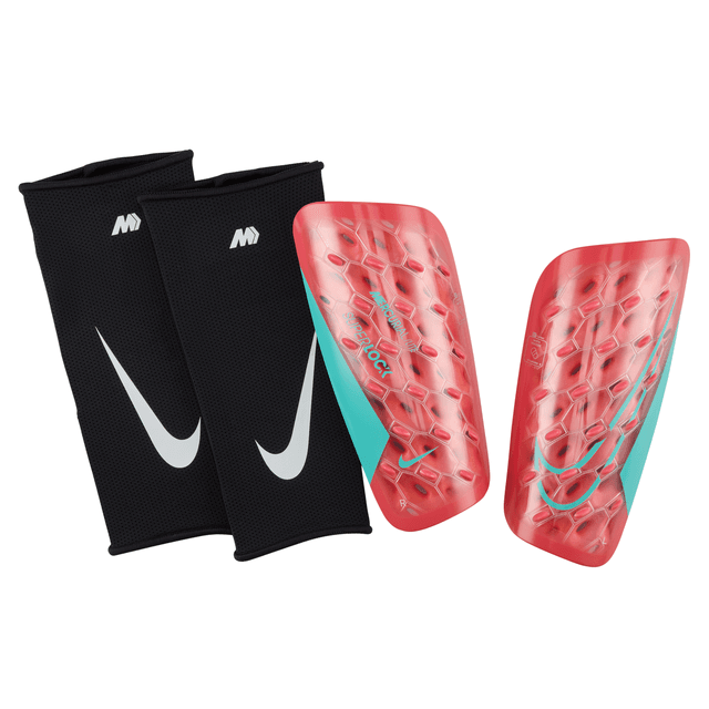 Nike Mercurial Lite SuperLock Soccer Shin Guards in Red | DV1770-850