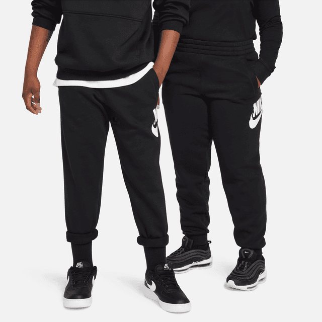Nike Club Fleece Big Kids' Jogger Pants (Extended Size) in Black | FD2996-010