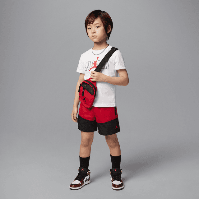 Jordan Little Kids' 2-Piece Stacked Mixed Set in Red | 85D767-R78