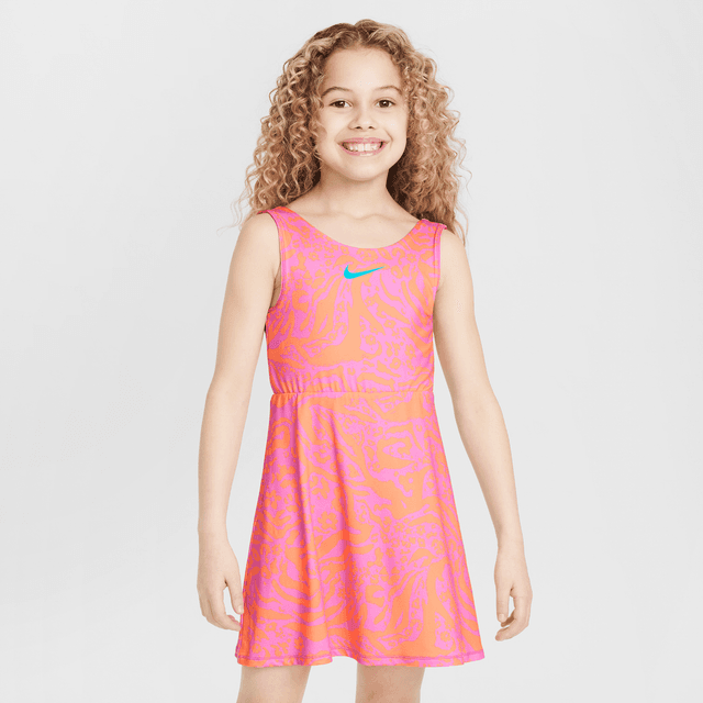 Nike Dri-FIT Little Kids' Wild Flower Fashion Dress in Pink | 36M922-AFN