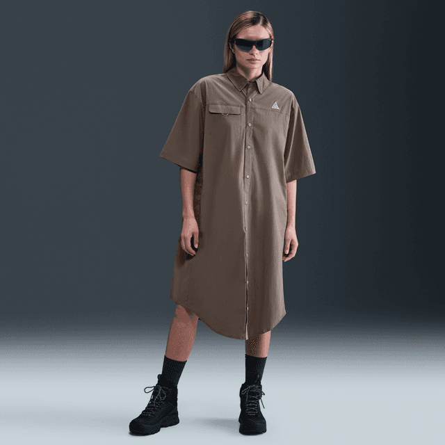 Women's Nike ACG "Orb Weaver" Dri-FIT ADV UV Protection Dress in Brown | HJ0257-214
