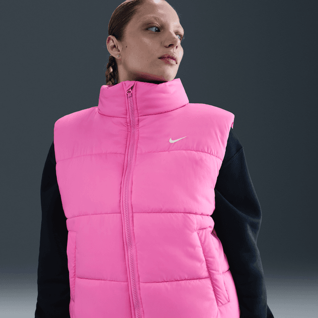 Women's Nike Sportswear Classic Puffer Therma-FIT Loose Vest in Pink | FZ5922-675