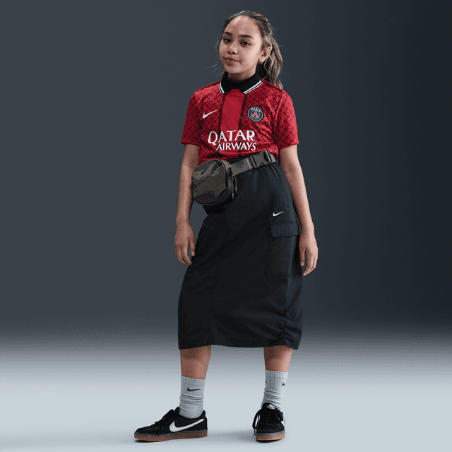 Nike Sportswear Big Kids' (Girls') Skirt in Black | HQ9402-010