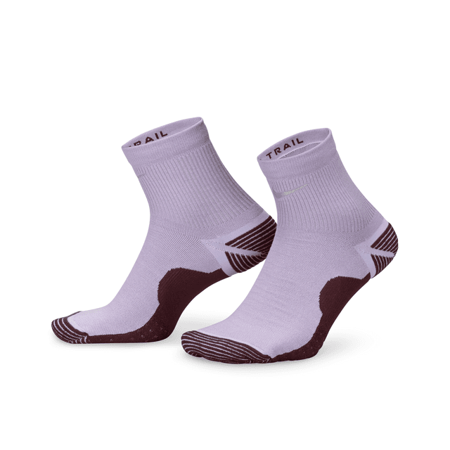 Nike Unisex Trail Running Ankle Socks (1 Pair) in Purple | HF7155-500