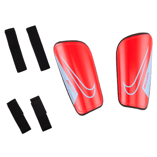 Nike Mercurial Hardshell Soccer Shin Guards in Red | DN3614-636
