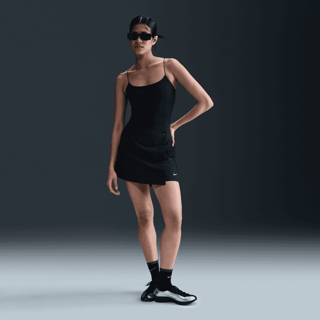 Women's Nike Sportswear Essential Woven Skort in Black | HM6979-010