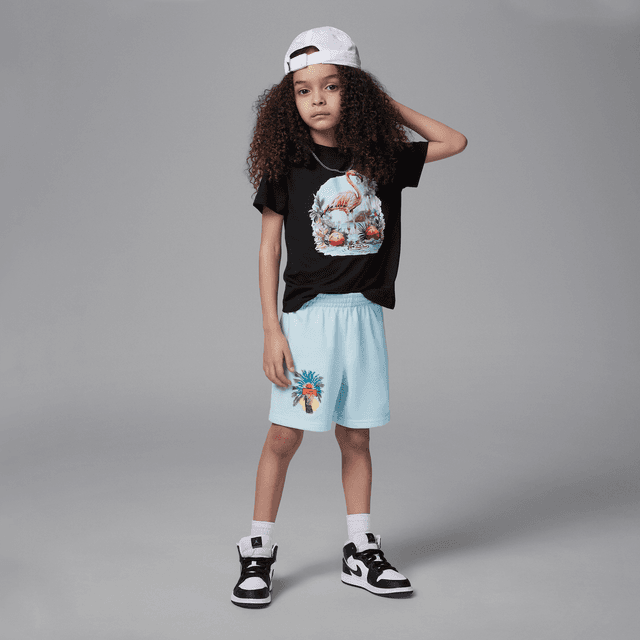 Jordan Flight Essentials Little Kids' Summer Pack 2-Piece Shorts Set in Blue | 85F055-G25