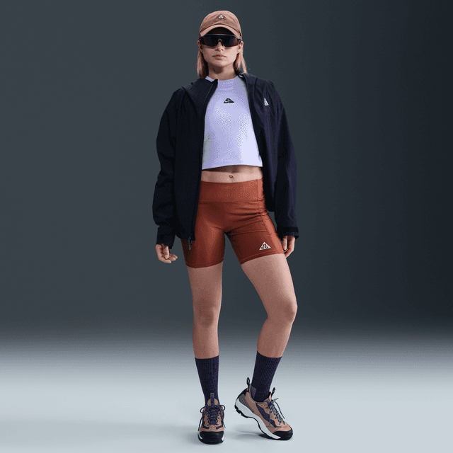 Women's Nike ACG "Tree Frog" Dri-FIT ADV Mid-Rise 6" Shorts in Brown | HJ0259-245