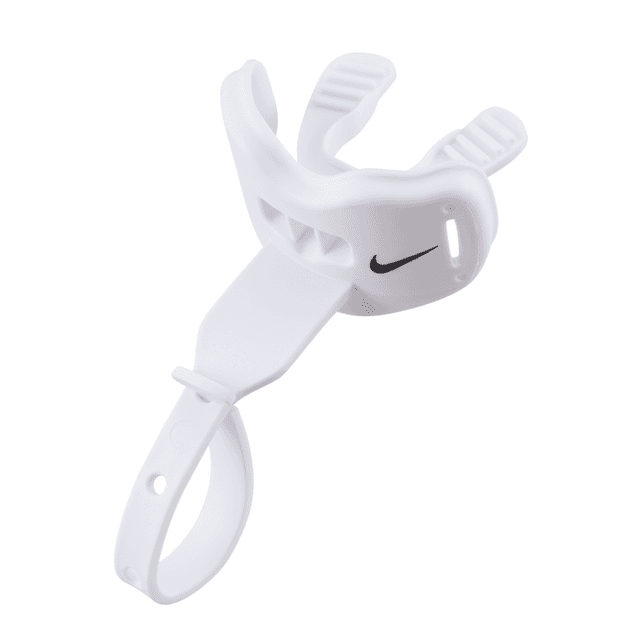 Nike Alpha 2.0 Big Kids' Football One-Piece Lip Protecting Mouthguard in White | N1012624-101