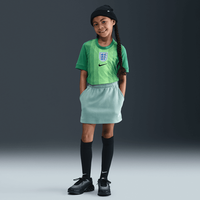 Nike Sportswear Club Big Kids' (Girls') French Terry Skirt in Green | HQ9432-017