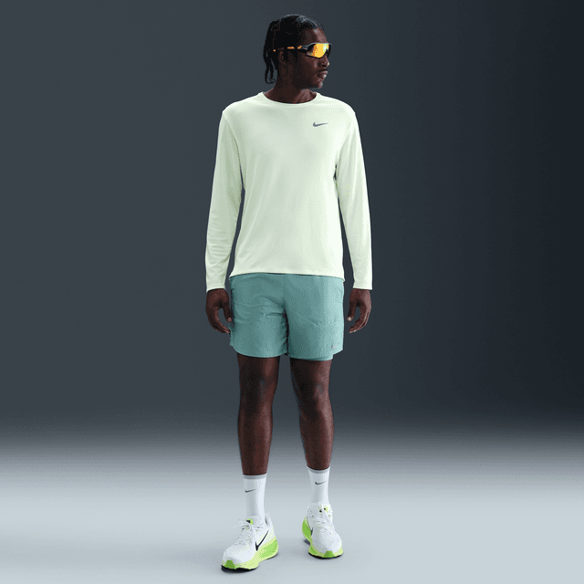 Nike Men's Stride Dri-FIT 7" 2-in-1 Running Shorts in Green | DM4759-017