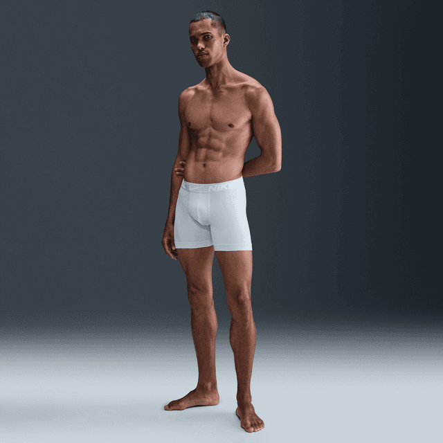 Nike Men's Essential Micro Dri-FIT Boxer Briefs (3-Pack) in Grey | KE1157-053