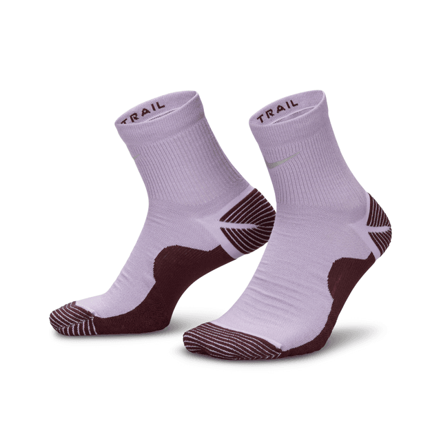 Nike Unisex Trail Running Crew Socks (1 Pair) in Purple | HF0854-500