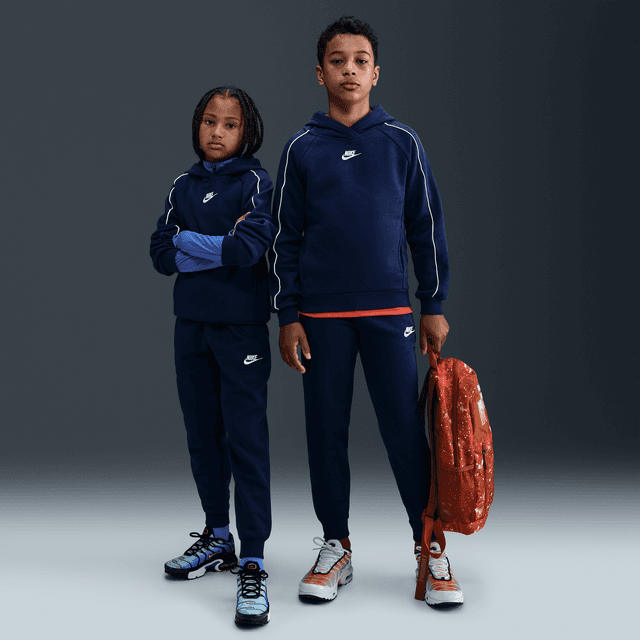 Nike Sportswear Club Fleece Big Kids' Hooded Tracksuit in Blue | HQ9318-410