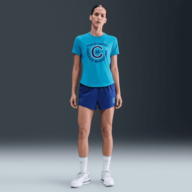 Nike Women's Swift Dri-FIT Mid-Rise Brief-Lined Running Shorts in Purple | HQ4320-539