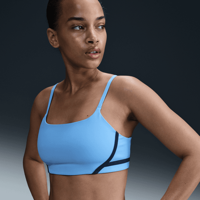 Nike Women's One Convertible Light-Support Lightly Lined Sports Bra in Blue | HF5366-412