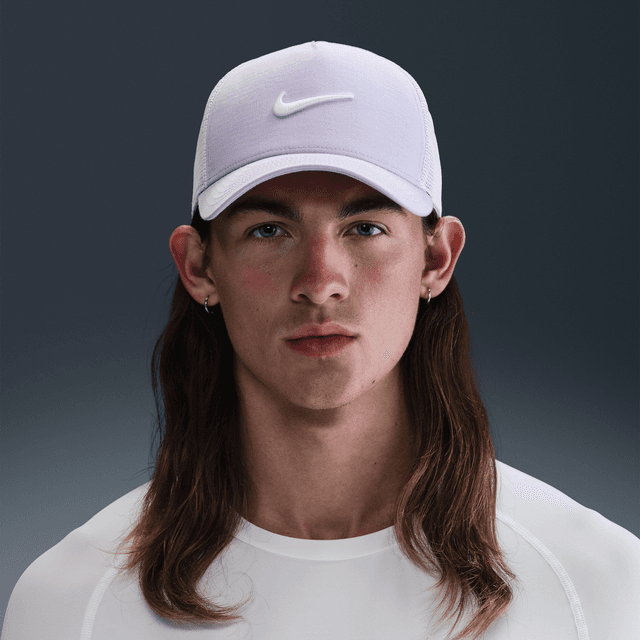 Nike Unisex Rise Structured Trucker Cap in Purple | II1314-515