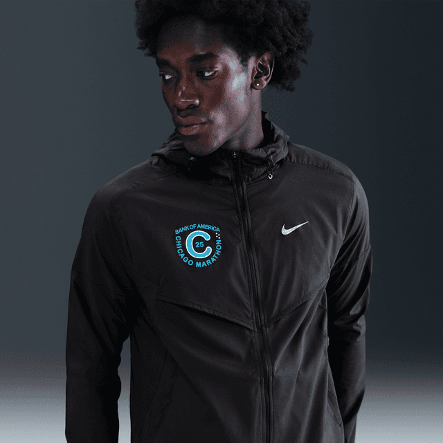 Nike Men's Impossibly Light Hooded Running Jacket in Black | HQ4267-010