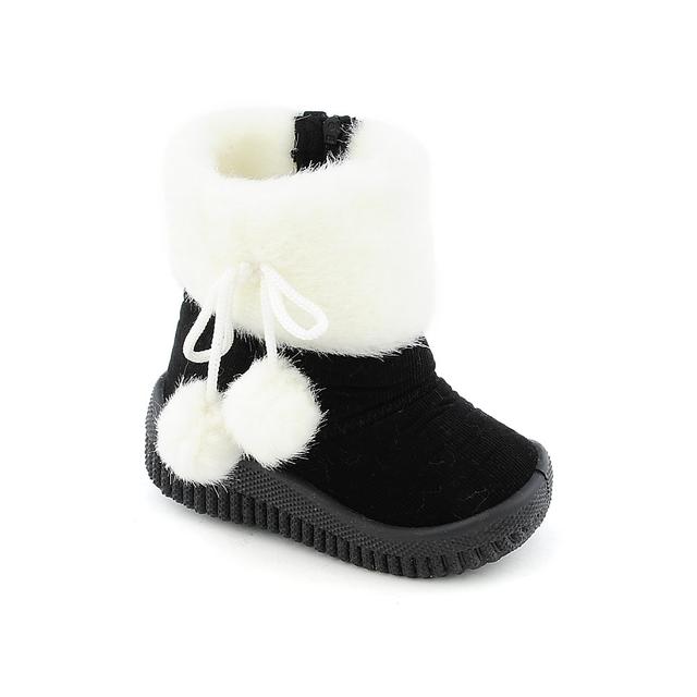 Girls (CB) 222 Suede Boots Black Boots 1 Black
