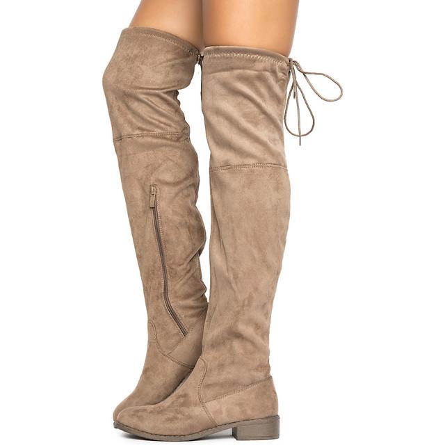 Women Olympia-14 Knee-High Boot Taupe Boots 10 Taupe