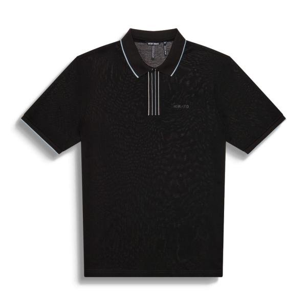 Antony Morato Polos Negro - POLO REGULAR FIT CON ESTAMPADO DE LOGOTIPO EN GOMA - L - Ref.
