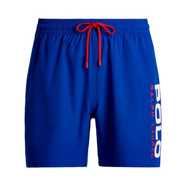 Ralph Lauren Badebekleidung Blau - 14,6 cm Traveller-Badeanzug - M - Ref.