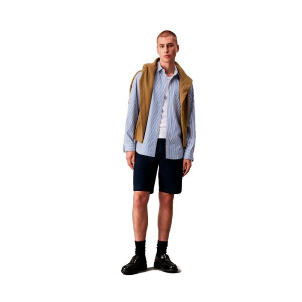 Calvin Klein Hosen Navy blau - WEICHE TWILL-CHINO-SHORTS - 34 - Ref.