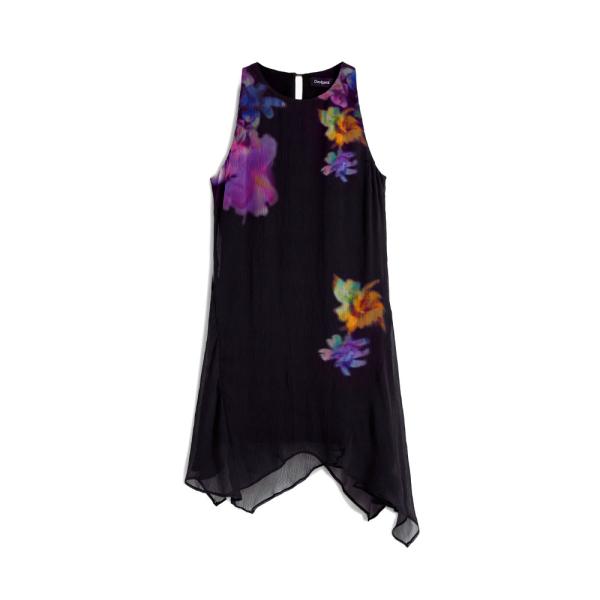 Desigual Vestidos e saias Preto - Vestido túnica floral - M - Ref.