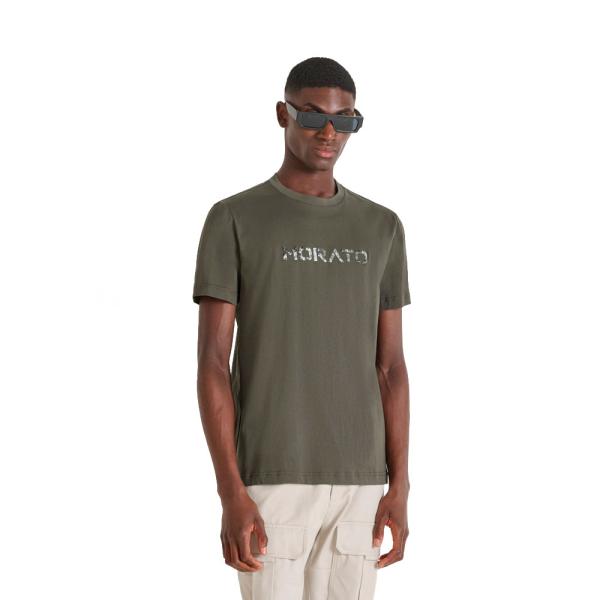 Antony Morato Camisetas y camisas Verde - CAMISETA DE AJUSTE REGULAR CON ESTAMPADO DE LOGOTIPO - S - Ref.