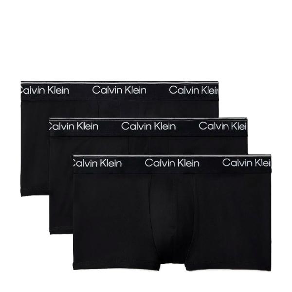 Calvin Klein Underwear Unterwäsche Schwarz - CK BOXER LV00NB4409 UB1 TS LOW RISE TRUNK 3PK 3 BLACK - M - Ref.