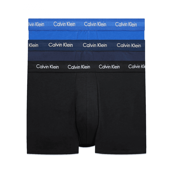 Calvin Klein Underwear Boxer Nero, blu navy, Blu - Confezione da 3 auto low-shot - tratto di cotone - S - Ref. 0000U2664G