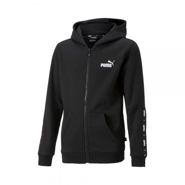 Puma Casacos e sweatshirts Preto - SUDADERA ESSENTIAL TAPE FULL ZIP - 140 - Ref.