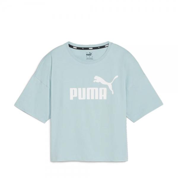 Puma Roupa esportiva Azul - T-SHIRT COM LOGOTIPO CROPPED ESSENTIALS - XS - Ref.